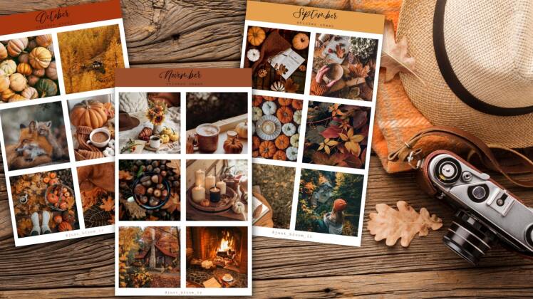 استیکر با طرح های پاییزی هوگایی